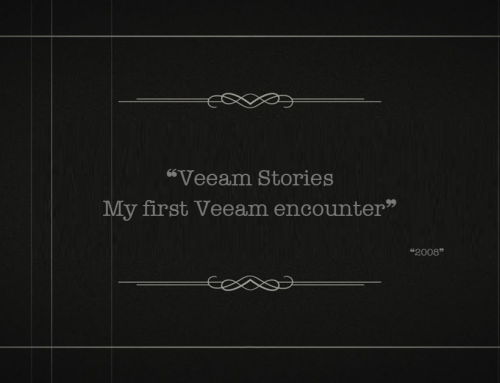 Veeam Stories: My first Veeam encounter