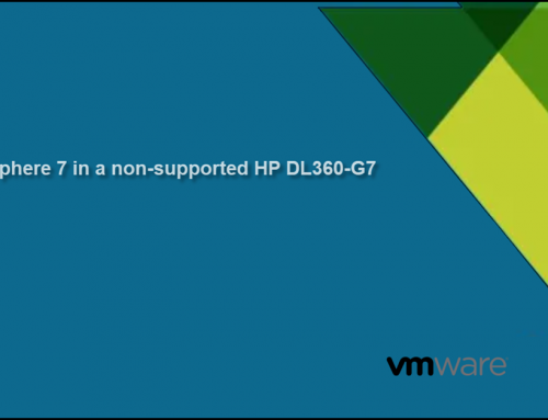 Install vSphere 7 in a non-supported HP DL360-G7