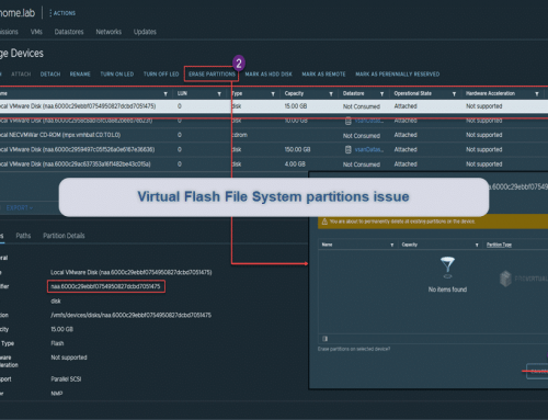 Virtual Flash File System partitions issue
