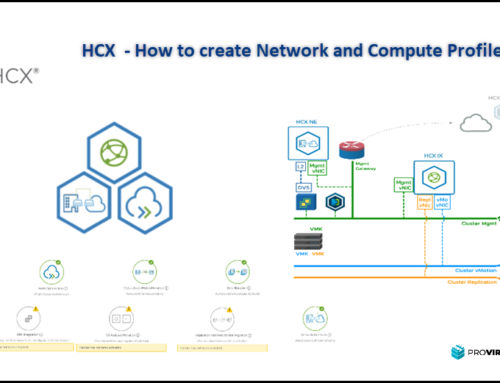 HCX  – How to create Network and Compute Profiles