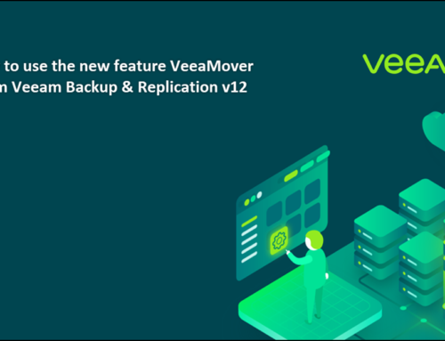 How to use the new feature VeeaMover from Veeam Backup & Replication v12